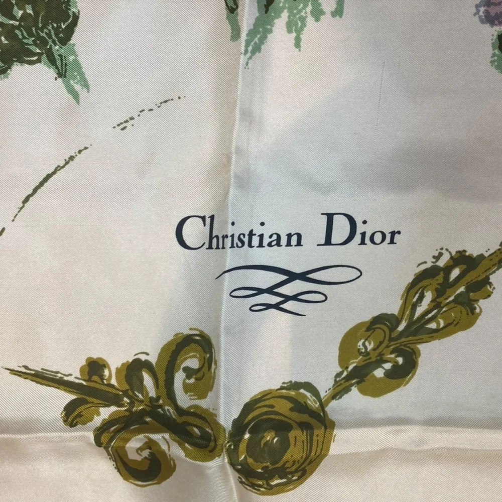 Authentic Christian Dior Silk Scarf